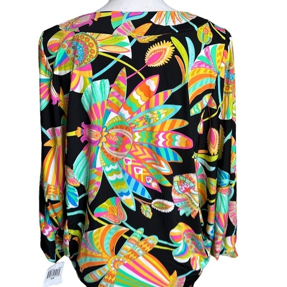 NWT Trina Turk “Tahitian Floral”Coverup Tunic Dress Size XS - Picture 17 of 17
